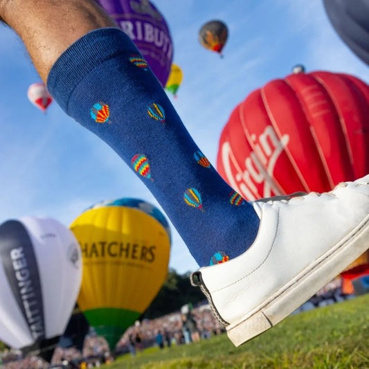 Hot Air Balloon Bamboo Socks Socks Swole Panda