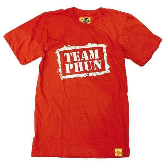 team phun stencil logo tee shirt tee shirt Sunday Phunday M Burnt Orange