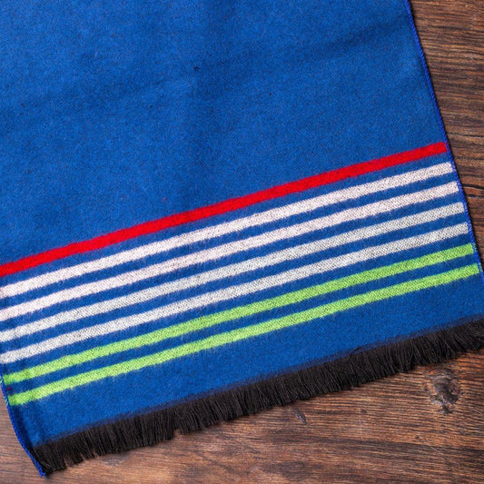 Navy Fine Stripe Bamboo Scarf Scarves Swole Panda