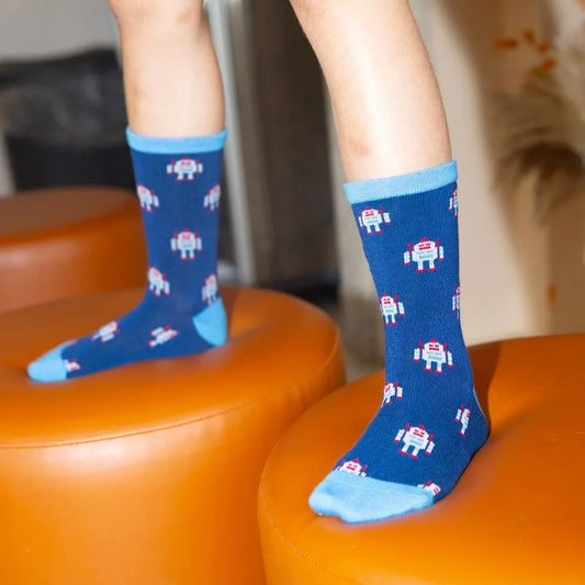 Children's Robot Bamboo Socks Socks Swole Panda