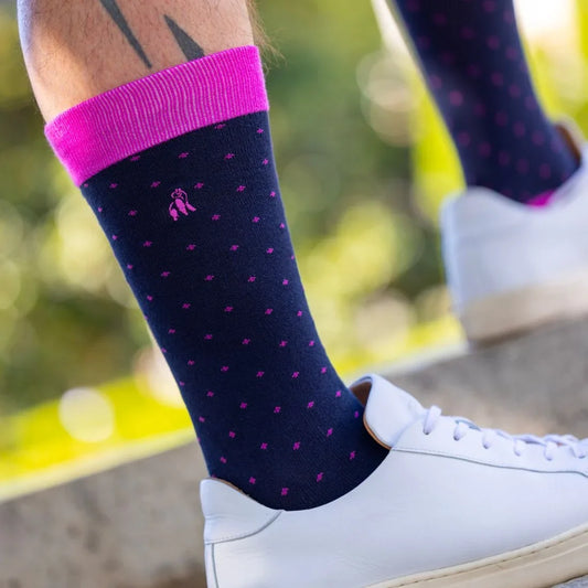 Spotted Pink Bamboo Socks Socks Swole Panda