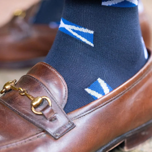 Scottish Flag Bamboo Socks Socks Swole Panda