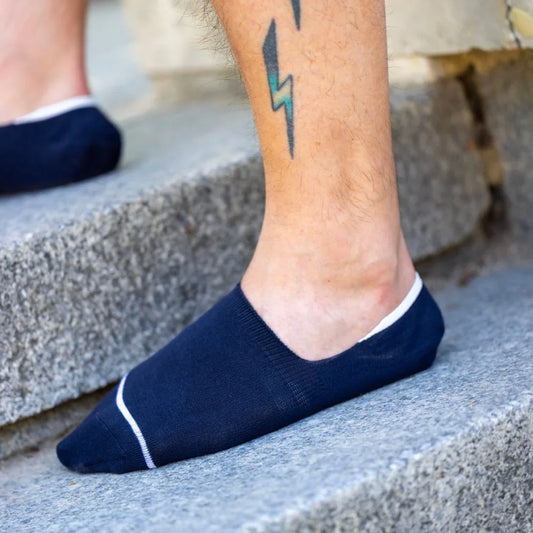 Navy "No-Show" Bamboo Socks Socks Swole Panda