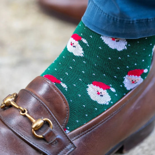 Santa Claus Bamboo Socks Socks Swole Panda