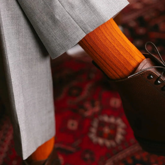 Burnt Orange Bamboo Socks Socks Swole Panda