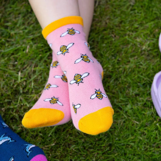 Bumblebee Matching Bamboo Socks (Adult & Child) Socks Swole Panda