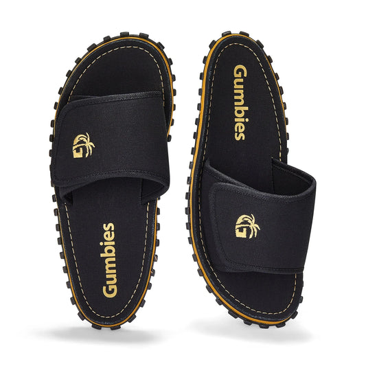 Strider Sliders - Women's - Black Strider Slides Sandals Gumbies