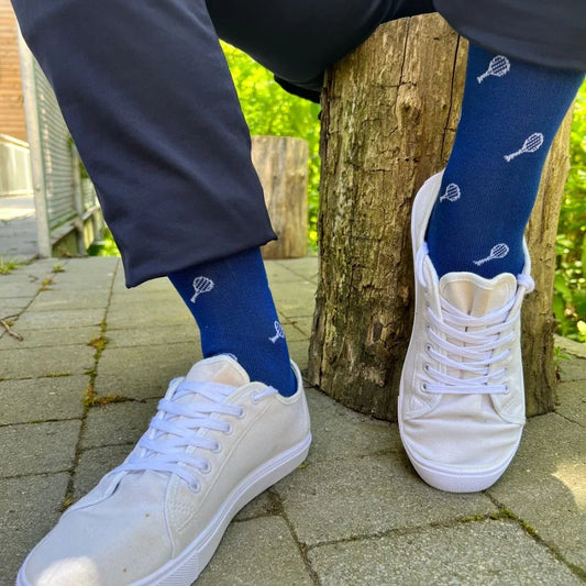 Tennis Racquet Bamboo Socks Socks Swole Panda