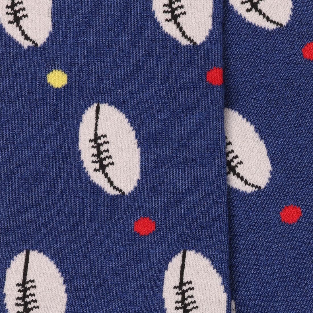 Rugby Ball Bamboo Socks Socks Swole Panda
