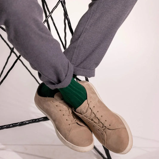 Racing Green Bamboo Socks (Comfort Cuff) Socks Swole Panda
