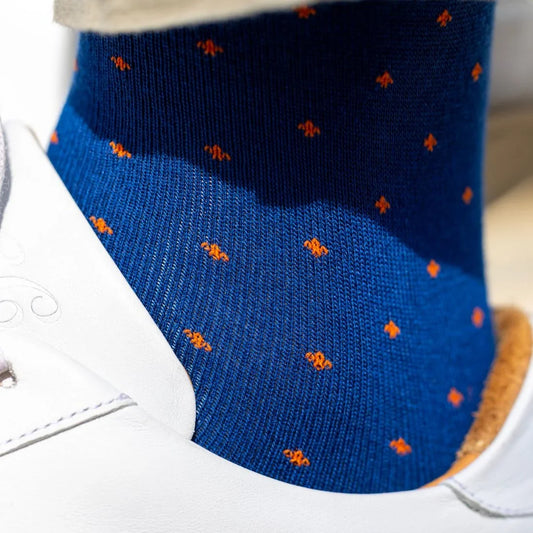 Spotted Orange Bamboo Socks Socks Swole Panda