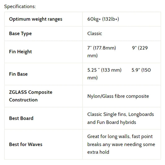 3D Fins - 7" Single Soft - Island Style Surfboard Fins 3D Fins