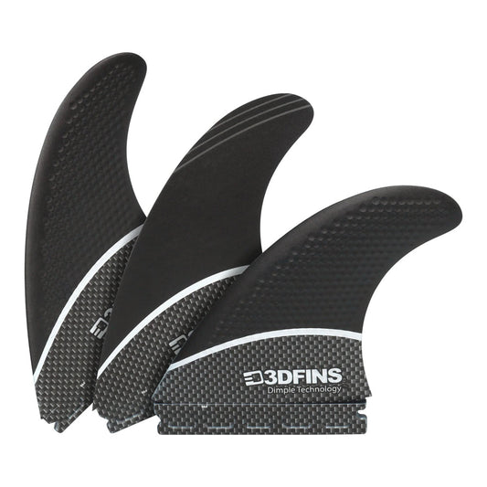3D Fins - Driver Thruster - XL - B&W Tech (FCS2/Futures) Surfboard Fins 3D Fins