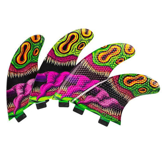 3D Fins - All Rounder Quad - Medium - Mouthy (FCS1/Futures) Surfboard Fins 3D Fins
