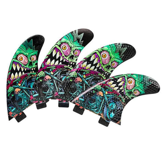 3D Fins - All Rounder Quad - Medium - Rider (FCS1/Futures) Surfboard Fins 3D Fins