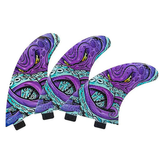 3D Fins - All Rounder Thruster - Medium - Kracken (FCS1/FCS2/Futures) Surfboard Fins 3D Fins