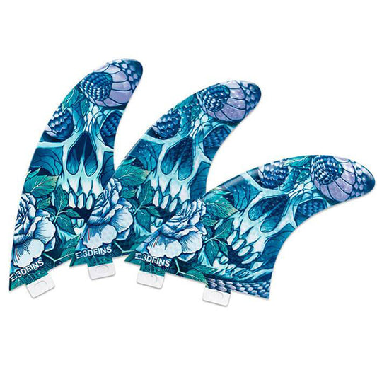 3D Fins - All Rounder Thruster - Large - Snake Pit (FCS1/Futures) Surfboard Fins 3D Fins