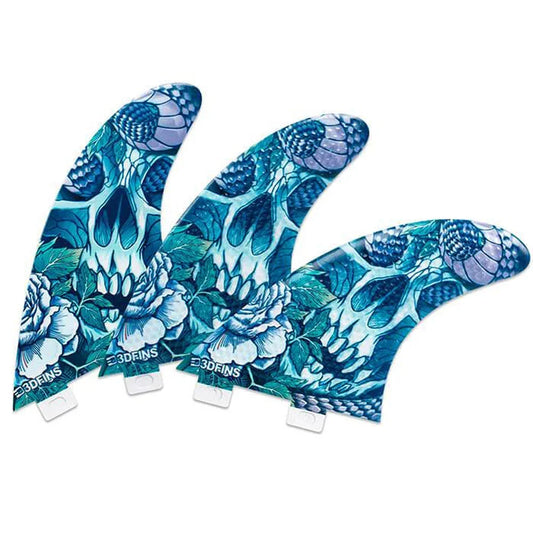 3D Fins - All Rounder Thruster - Large - Snake Pit (FCS1/Futures) Surfboard Fins 3D Fins