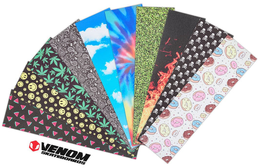 Venom Professional Grade Skateboard Griptape 9" x 33" - Sky & Clouds Grip Tape Venom Skateboards