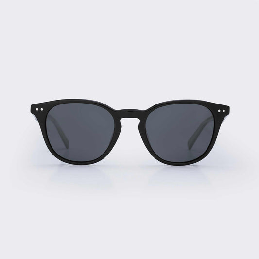 Reef Break- Bioacetate Polarised Sunglasses in All Black Union Of Surf