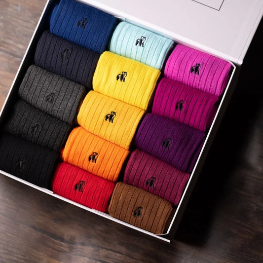 Ultimate Style Sock Box - 15 Pairs of Bamboo Socks Sock Gift Box Swole Panda