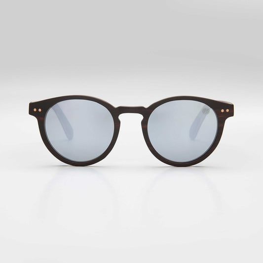 Black Pearl Ebony Wood Sunglasses Sunglasses Union Of Surf Silver Polarised Mirror