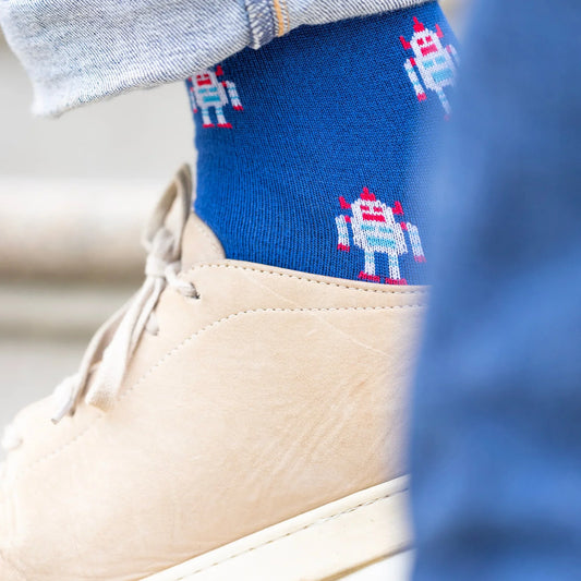 Robot Bamboo Socks Socks Swole Panda