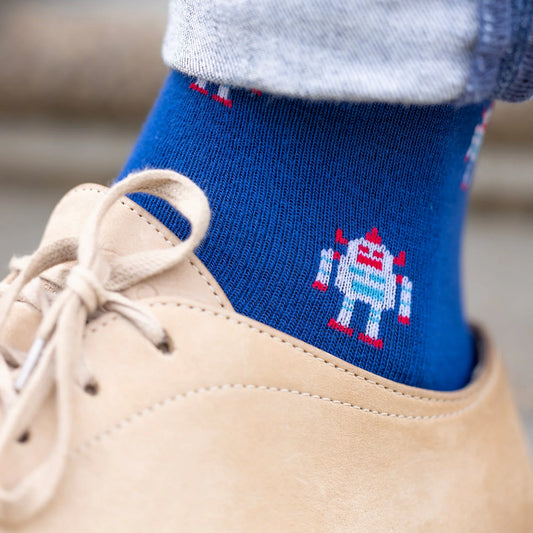 Robot Matching Bamboo Socks (Adult & Child) Socks Swole Panda