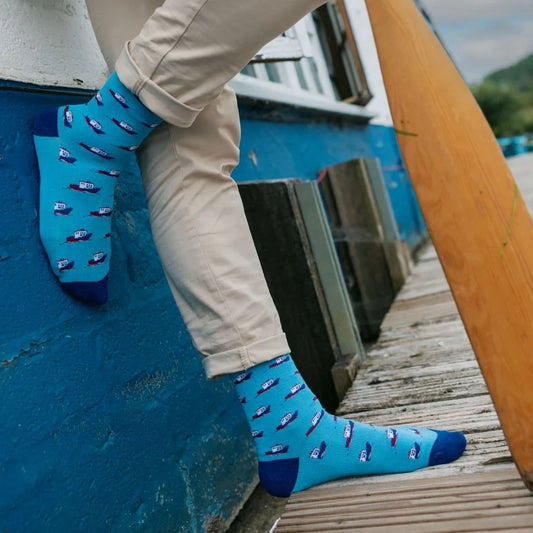 Motor Boat Bamboo Socks Socks Swole Panda