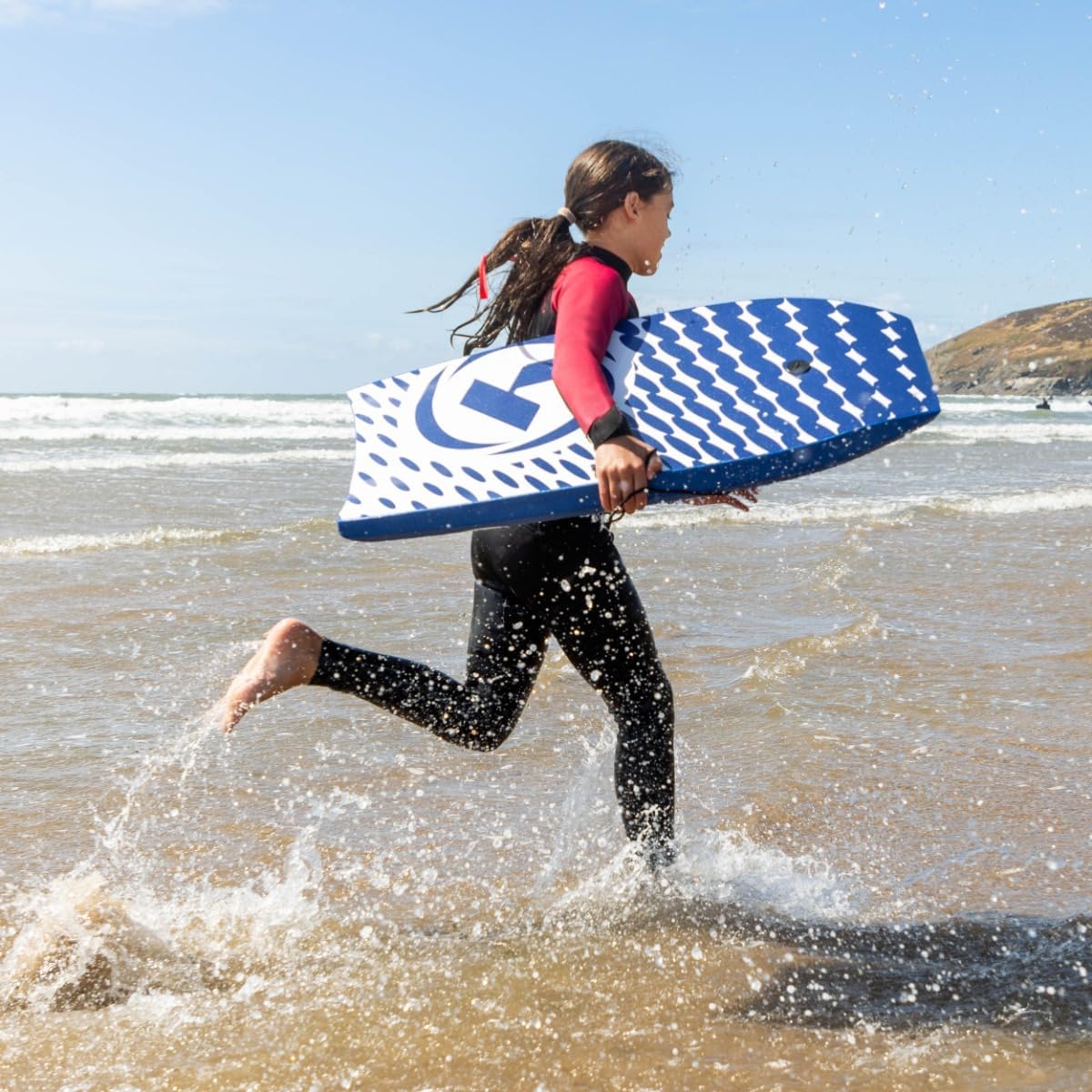 Yello 42" Slick Corp II Kids Adults Bodyboard Blue White