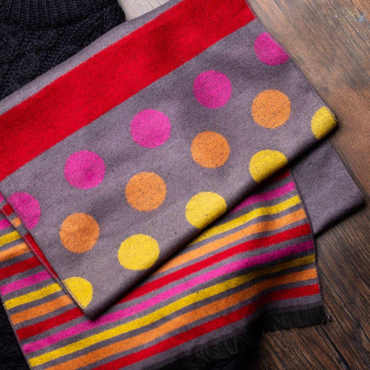 Stripe & Spot Bamboo Scarf Scarves Swole Panda