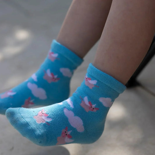 Children's Flying Pig Bamboo Socks Socks Swole Panda