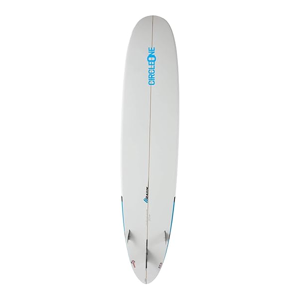 9ft Razor Round Tail Longboard Surfboard Package - Includes Bag, Leash, Fins, Wax Longboard Circle One Surf