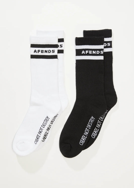 AFENDS Create Not Destroy Two Pack Sock socks AFENDS