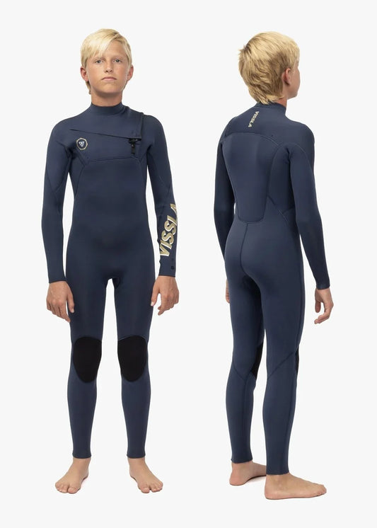 Vissla 7 Seas boys 3-2 full chest zip wetsuit kids wetsuit Vissla