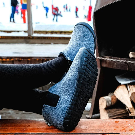 Brumby - Women's - Grey & Charcoal Brumby Slippers Gumbies