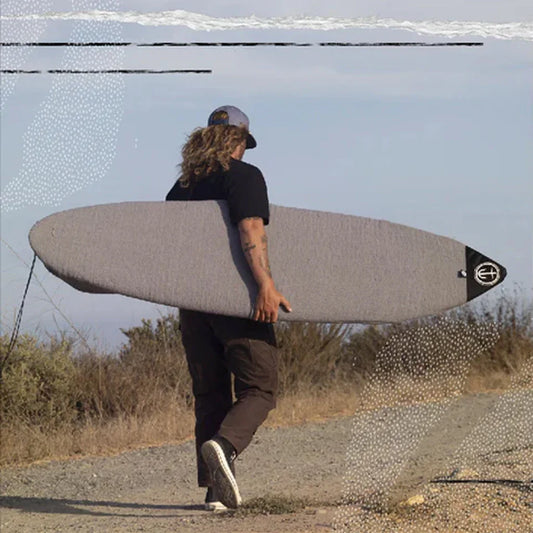 Captain Fin Co - Longboard Boardsock - Grey Surfboard Cases & Bags Captain Fin Co
