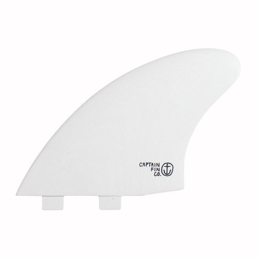 Captain Fin Co - CF Twin Keel - Large - White (FCS) Surfboard Fins Captain Fin Co