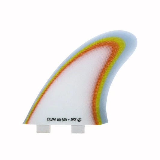 Captain Fin Co - Chippa Wilson + NPJ Twin Especial + Trailer - Large - Orange (FCS) Surfboard Fins Captain Fin Co Orange Large