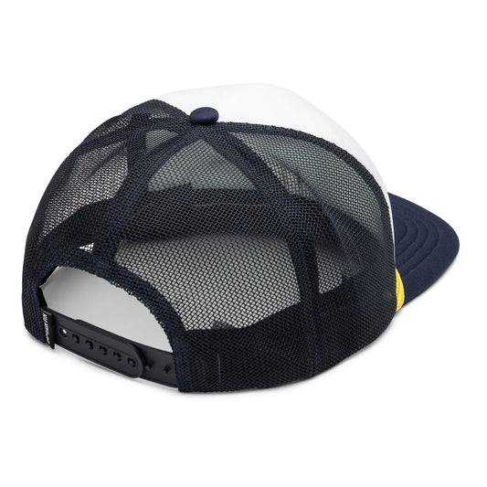 Captain Fin Co - Fish Market Trucker Cap - White/Navy Hats Captain Fin Co