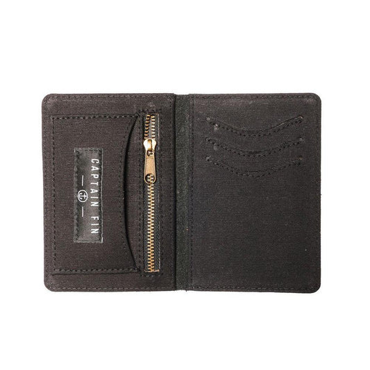 Captain Fin Co - Momento Bifold Leather Wallet - Black Wallets & Money Clips Captain Fin Co
