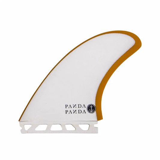 Captain Fin Co - Panda Twinzer - Medium - White/Gold (Futures) Surfboard Fins Captain Fin Co White/Gold Medium