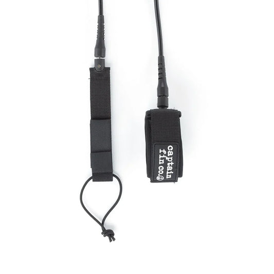 Captain Fin Co - Shred Cord - 9' Standard - Black Surf Leashes Captain Fin Co