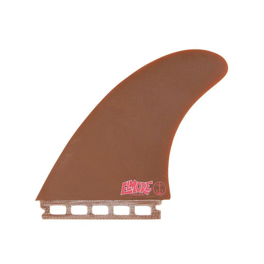 Captain Fin Co - Troy Elmore Twin + Trailer - Medium - Brown (Futures) Surfboard Fins Captain Fin Co Brown Medium