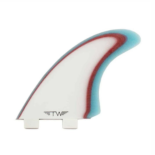 Captain Fin Co - Tyler Warren Twin Especial + Trailer - Medium - Blue (FCS) Surfboard Fins Captain Fin Co Blue Medium
