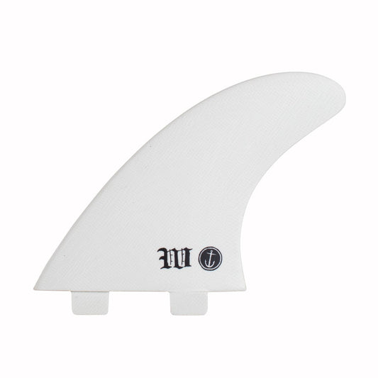 Captain Fin Co - Wade Goodall Tri - Medium - White (FCS) Surfboard Fins Captain Fin Co White Medium