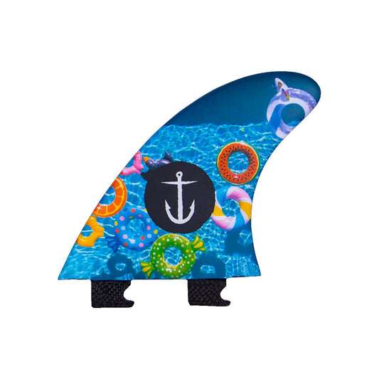 Captain Fin Co - CF Pool Party Tri - Medium - Blue (Snap-In / FCS II) Surfboard Fins Captain Fin Co