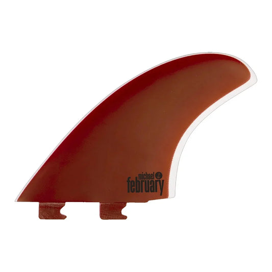 Captain Fin Co - Mikey February Twin - Medium - Red (Snap-In/FCS II) Surfboard Fins Captain Fin Co