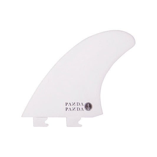 Captain Fin Co - Panda Twin + Trailer - Large - White/Pink (Snap-In / FCS II) Surfboard Fins Captain Fin Co