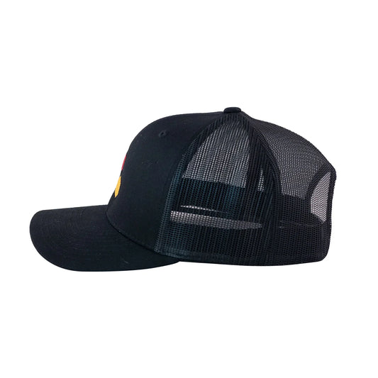 Channel Islands CI Classic Hex Trucker Cap Black Trucker Cap Channel Islands